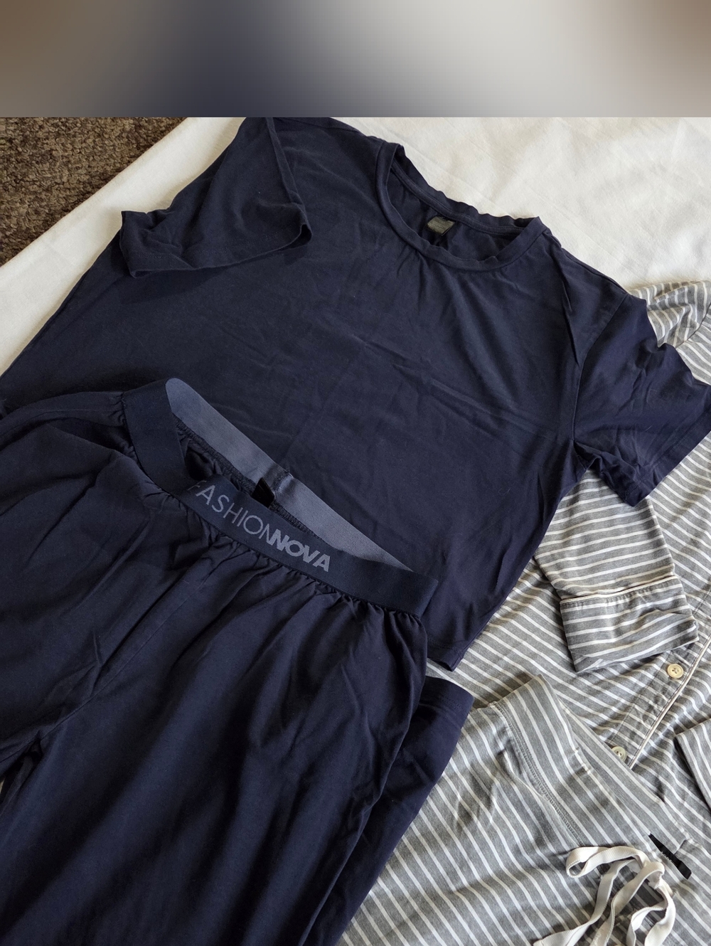 Fashion Nova Navy Lounge Set J. Crew Pajama Bundle - Picture 6 of 6